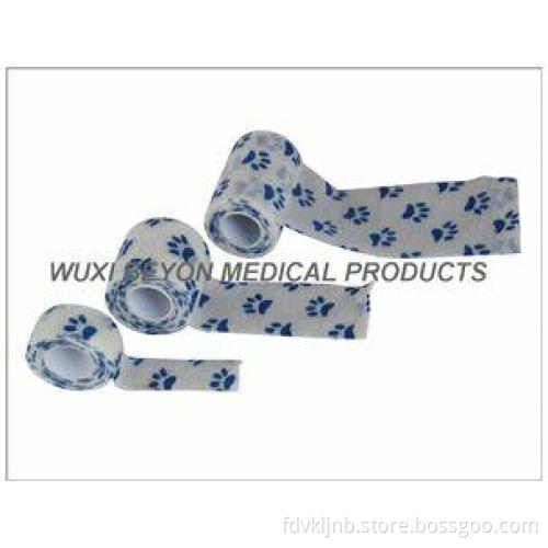 Paw Prints Pet Wrap Custom Printed Self Adhesive Bandage Co